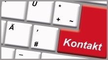 Schmuckgrafik Tastatur, Verlinkung zu Kontaktdaten