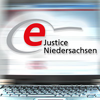 Schmuckgrafik eJustice Niedersachen, öffnet Seite zu Informationen zum Elektronischen Rechtsverkehr
